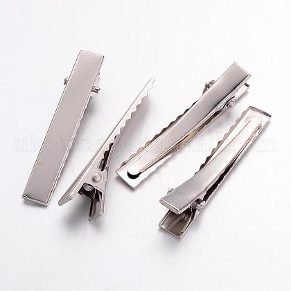 Iron Flat Alligator Hair Clip Findings UK-X-IFIN-S286-46mm-1
