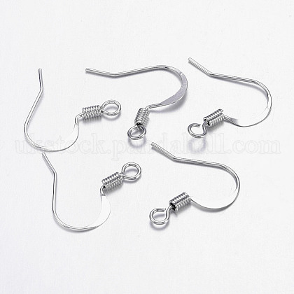 Brass French Earring Hooks UK-X-KK-Q366-P-NF-1