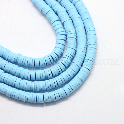 Eco-Friendly Handmade Polymer Clay Beads UK-X-CLAY-R067-6.0mm-36-1
