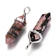 Natural Rhodonite Double Terminated Pointed Pendants UK-G-F295-05D-4