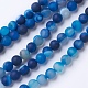 Natural Grade A Striped Agate/Banded Agate Beads Strands UK-G-E478-05-6mm-1