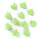 Green Frosted Transparent Acrylic Flower Beads UK-X-PLF018-05-2