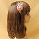 Satin Ribbon Rose Iron Hair Bands Jewelry UK-X-OHAR-N0006-019-5