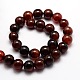 Dyed Natural Agate Round Beads Strands UK-G-E321B-10mm-02-K-2
