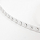 Silver Aluminum Studded Faux Suede Cord UK-LW-D004-03-S-2