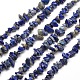 Natural Lapis Lazuli Chip Bead Strands UK-X-G-M205-14-1