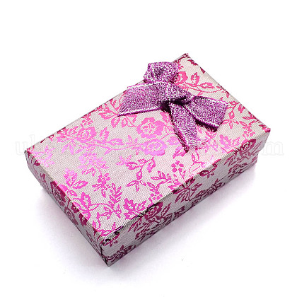Rectangle Cardboard Jewelry Set Boxes UK-CBOX-S012-05-1