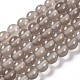 Natural Grey Agate Bead Strands&nbsp;UK-G-R193-12-6mm-1