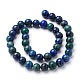 Natural Chrysocolla and Lapis Lazuli Beads Strands UK-G-L383-02-8mm-K-2