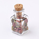 Glass Wishing Bottle Decorations UK-AJEW-JD00004-3