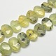 Natural Prehnite Beads Strands UK-G-O052-09-K-1