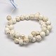 Round Natural Magnesite Beads Strands UK-X-G-M138-42-A-2