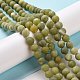 Round Frosted Natural TaiWan Jade Bead Strands UK-G-M248-8mm-02-11
