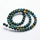 Synthetic Malachite Beads Strands UK-G-I199-32-8mm-E-2