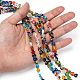 Heart Handmade Millefiori Glass Beads Strands UK-LK-R004-65-4