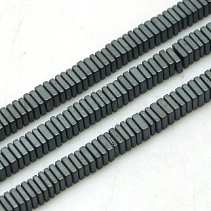 Non-magnetic Synthetic Hematite Beads Strands UK-G-K003-3mm-07F