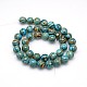 Synthetical Turquoise Beads Strands UK-G-D436-6mm-03-K-1