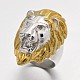 Lion Personalized Retro Men's 316 Stainless Steel Wide Band Finger Rings&nbsp;UK-RJEW-J066-18-19mm-2