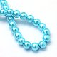 Baking Painted Pearlized Glass Pearl Round Bead Strands UK-HY-Q003-6mm-48-4