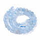 Natural Aquamarine Beads Strands UK-G-P433-06B-1