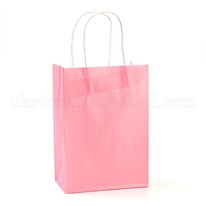 Pure Color Kraft Paper Bags UK-AJEW-G020-B-11-1