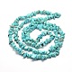 Synthetic Turquoise Chip Bead Strands UK-X-G-M205-77-2
