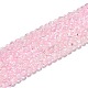 Spray Painted Crackle Glass Beads Strands UK-CCG-Q002-4mm-01-1