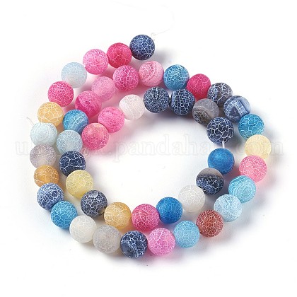 Natural Weathered Agate Beads Strands UK-G-P414-A07-1