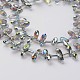 Electroplate Glass Beads Strands&nbsp;UK-EGLA-G003-HR01-1