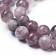 Natural Lepidolite/Purple Mica Beads Strands UK-G-G770-04A-8mm-2