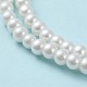 Baking Painted Pearlized Glass Pearl Round Bead Strands UK-HY-Q003-4mm-01-4
