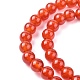 Natural Carnelian Beads Strands UK-X-G-C076-8mm-2A-2