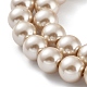Eco-Friendly  Dyed Glass Pearl Round Bead Strands UK-X-HY-A002-8mm-RB021-2