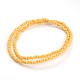 Frosted Glass Beads Strands UK-GLAA-J080-B03-K-2