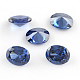 Cubic Zirconia Pointed Back Cabochons UK-ZIRC-R010-9x7-04-K-1
