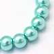 Baking Painted Pearlized Glass Pearl Round Bead Strands UK-HY-Q330-8mm-65-2