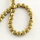 Electroplate Non-magnetic Synthetic Hematite Beads Strands UK-G-R259-28A-K-2