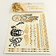 Mixed Shapes Cool Body Art Removable Fake Temporary Tattoos Metallic Paper Stickers UK-AJEW-Q081-57-1