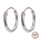 925 Sterling Silver Hoop Earring Findings UK-STER-E062-05A-S-1