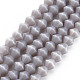 Opaque Solid Color Glass Beads Strands UK-GLAA-Q080-4mm-B07-1