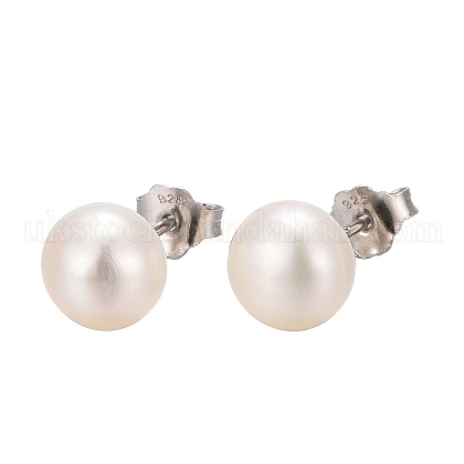 Valentine Presents for Her 925 Sterling Silver Ball Stud Earrings UK-EJEW-D029-7mm-2-1