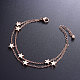SHEGRACE Chic Titanium Steel Multi-strand Bracelets UK-JB265B-3