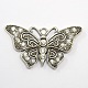 Scarf Accessories Alloy Rhinestone Butterfly Pendant Scarf Bail Sets UK-DIY-X0094-4