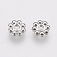 Alloy Daisy Spacer Beads UK-PALLOY-L166-31P-2