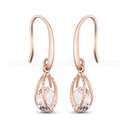 SHEGRACE Creative Design Rose Gold Plated Brass Hook Earrings UK-JE99A-1
