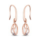 SHEGRACE Creative Design Rose Gold Plated Brass Hook Earrings UK-JE99A-1