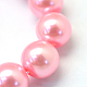 Baking Painted Pearlized Glass Pearl Round Bead Strands UK-HY-Q330-8mm-53-3