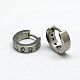 Personalized Unisex 304 Stainless Steel Hoop Earrings UK-EJEW-G123-110-K-1