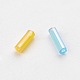 Transparent Colours Rainbow Glass Bugle Beads UK-TSDB6MM-M-2