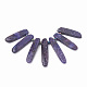 Natural Lepidolite/Purple Mica Stone Beads Strands UK-X-G-N215-007-2
